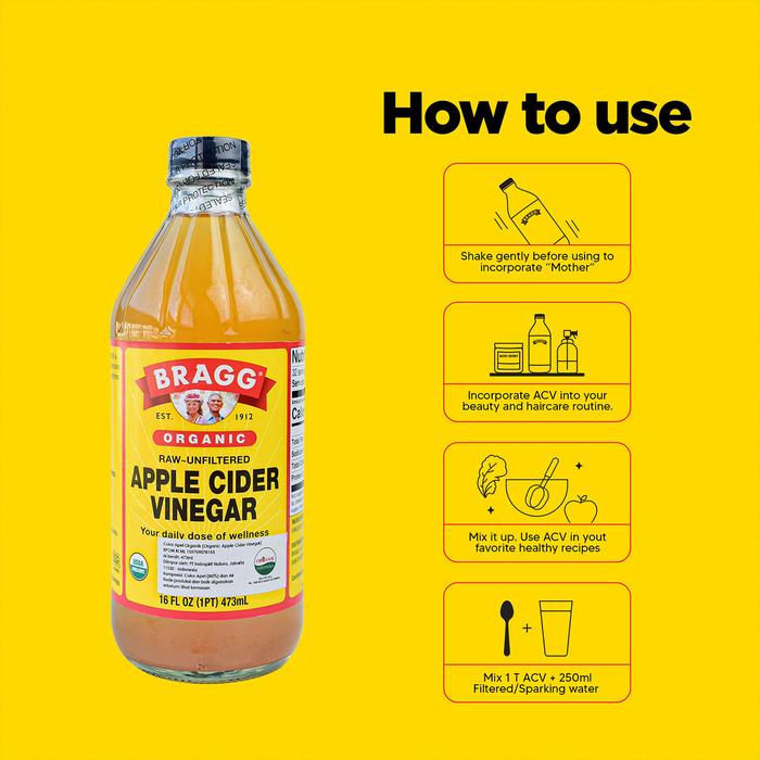 36604cb8_275f77c2d7a348a9bdfd6cab4754b86a BRAGG Apple Cider Vinegar (Cuka Apel) 946ml - Image 5
