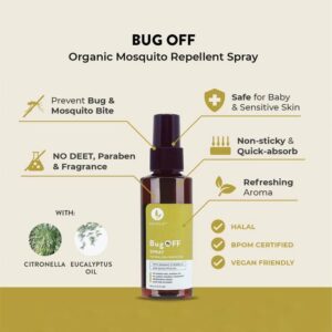 Eucalie Bug Off Spray 50 ml - Semprotan Anti Serangga