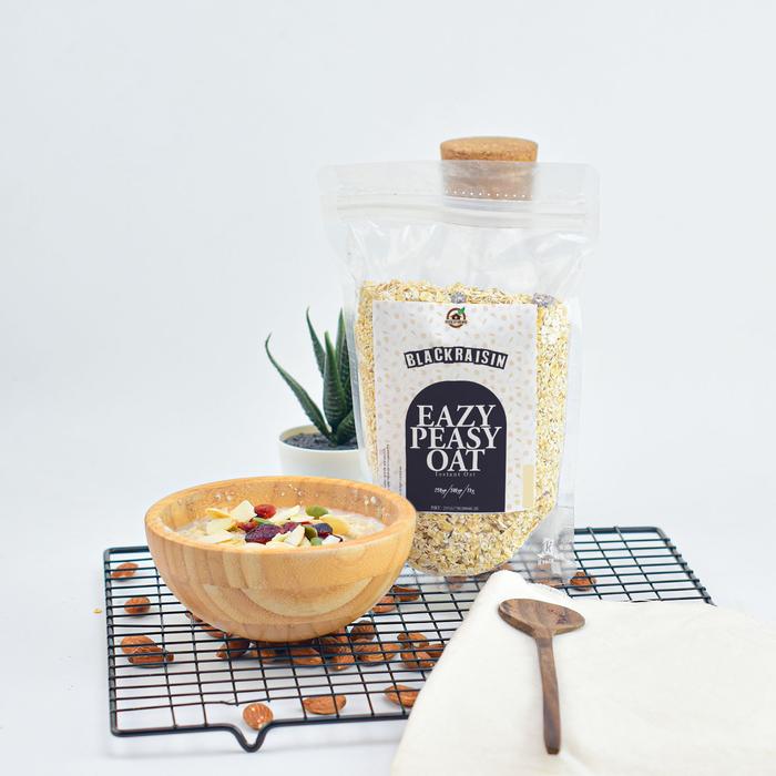 38733696_10f2ed3f5533462a8621f698172cf1cd Eazy Peazy Oat Black Raisin Oatmeal House Of Organix bebas lemak trans 12 bulan - 250 Gr - Image 2