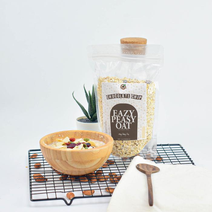 3cb69249_99b61b1b304e4523975a742d71280bd6 Eazy Peazy Oat Choco Chips Oatmeal House Of Organix bebas lemak trans 12 bulan - 250 Gr - Image 2