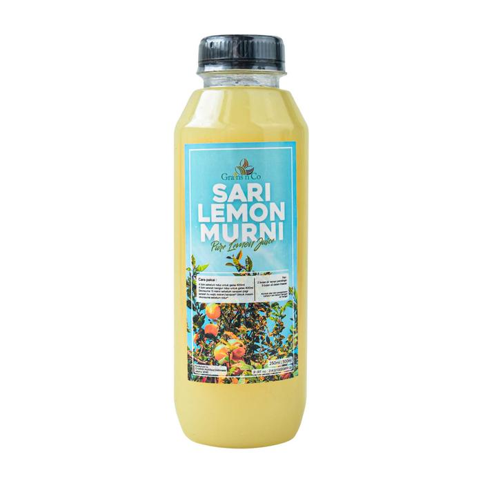 407026ab_93ac5cca91db4b638eb1ca19725ba620 Grains N Co Sari Lemon Murni Juice Air Minuman Jus sari lemon - 250 Ml - Image 4