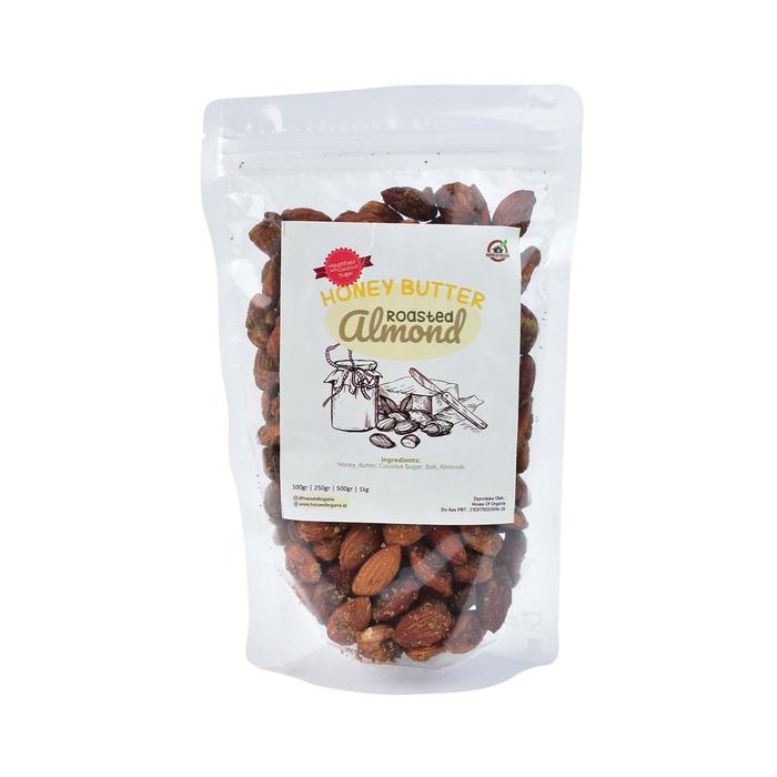 45dbfa74_b4a0b272702e4ea28369750cd53dc174 Honey Butter Roasted Almond ( Almond Panggang Mentega Madu ) 500 Gr kacang korea peanut - Image 3