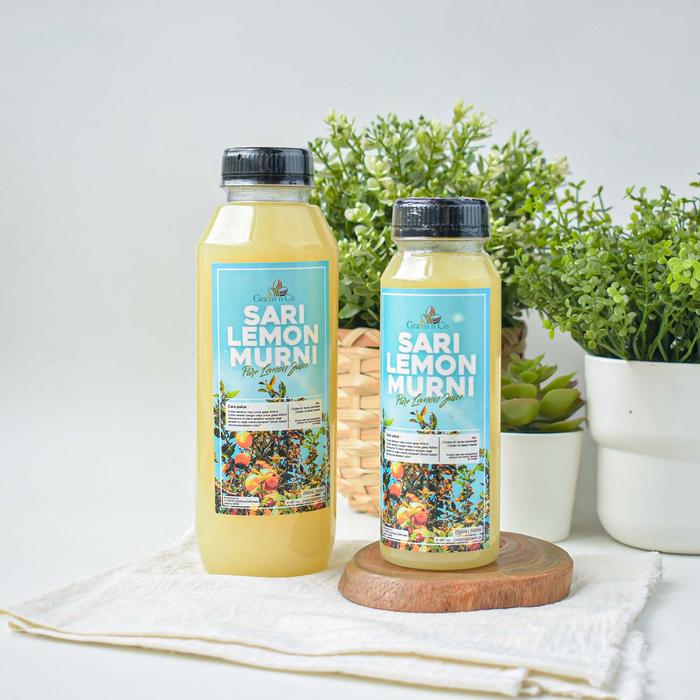 5fd79155_1fa8126067574c03b5fd0e3eec8e26f1 Grains N Co Sari Lemon Murni Juice Air Minuman Jus sari lemon - 250 Ml - Image 2