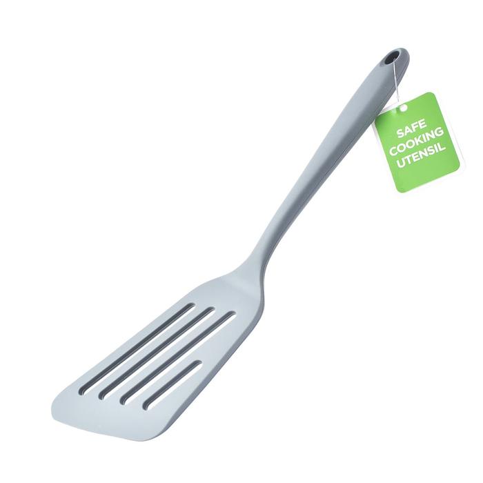 70b69b9f_2729665_55ecae1a-0d09-4212-851c-ec7f7909a97d_1500_1500 Alat Dapur Sesa Spatula Large Slotted Turner Grey Ikan Silikon - Image 2