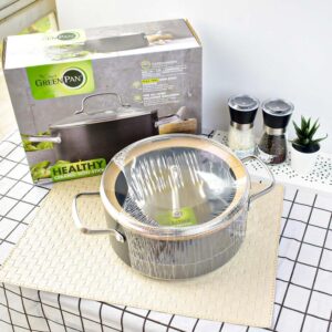 GreenPan Copenhagen Black Covered Casserole Kitchenware 24 Cm