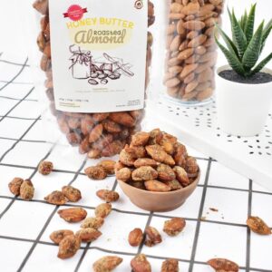 Honey Butter Roasted Almond ( Almond Panggang Mentega Madu ) 100 Gr kacang korea peanut