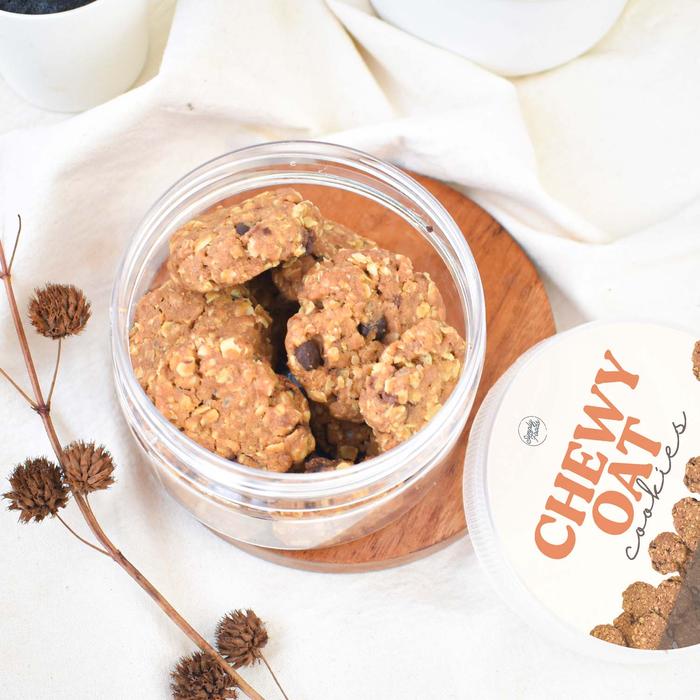 ce97e8df_e7e167dec80e436fa5451923b5223b88 Chewy Oat Cookies - Cookies Rendah Dengan Varian Almond, Cokelat, Dan Raisin Food Snack Chocolate Kering Biskuit gandum - Original - Image 4