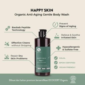 Eucalie Organic Gentle Body Wash - Happy Skin 190 Ml