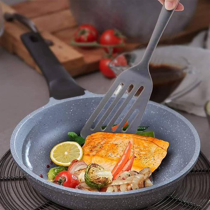 d6073e30_8faea1eee5284644806b73b303464617 Alat Dapur Sesa Spatula Large Slotted Turner Grey Ikan Silikon - Image 5
