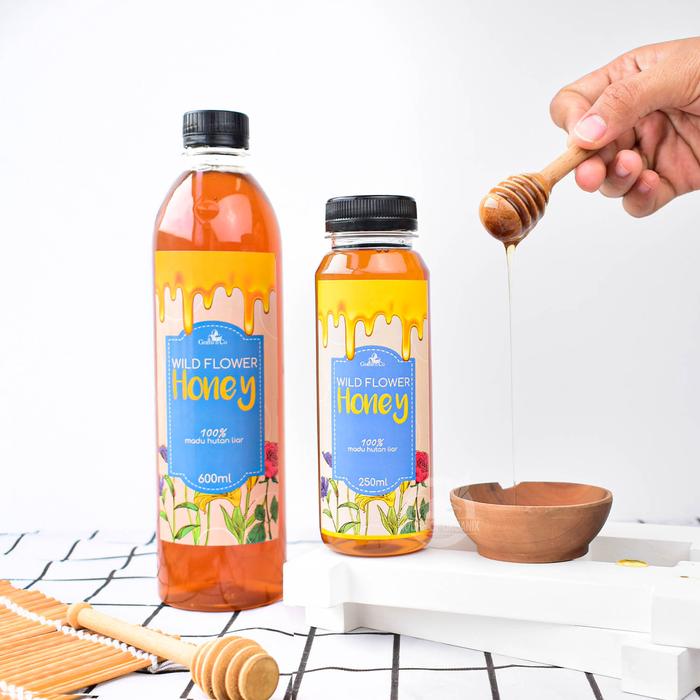d73c268e_fe9181faec264e2295a65fe943f16e03 Grains N Co Wild Flower Honey / Madu Hutan Liar Murni - 250 Ml - Image 2