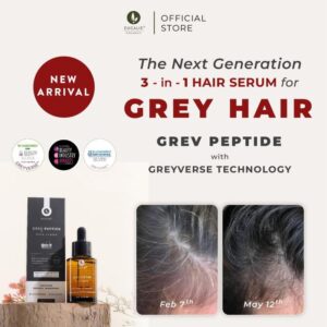 Eucalie Grey Peptide Organic Grey Hair Serum Untuk Uban 30 Ml